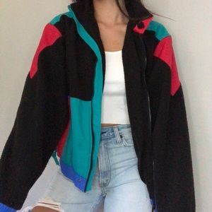 COPY - 🍐 UO Fleece Colorblock Jacket